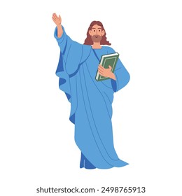  Jesus Christ Flat Character Illustrations 
