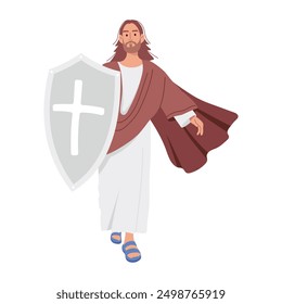  Jesus Christ Flat Character Illustrations 
