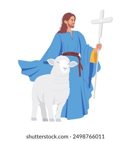  Ilustraciones de carácter plano de Jesucristo 
