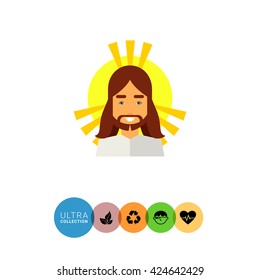 Jesus Christ flat icon