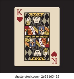 Jesus Cristo rei carta de ilustração vetorial
