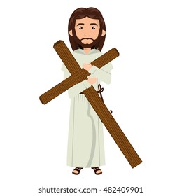 jesus christ man cartoon