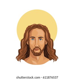 Jesus Christ Man Icon Stock Vector (Royalty Free) 611876537 | Shutterstock