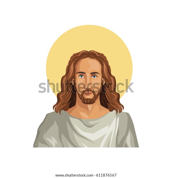 Jesus Christ Man Icon Stock Vector (Royalty Free) 611876567 | Shutterstock