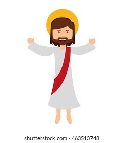 jesus christ man icon vector isolated graphic