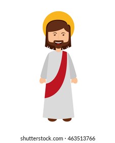 jesus christ man icon vector isolated graphic