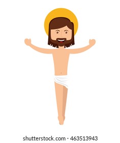 jesus christ man icon vector isolated graphic