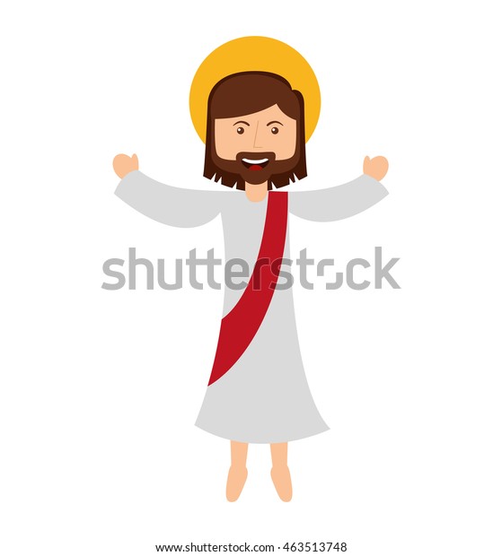 Jesus Christ Man Icon Vector Isolated Stock Vector (Royalty Free ...