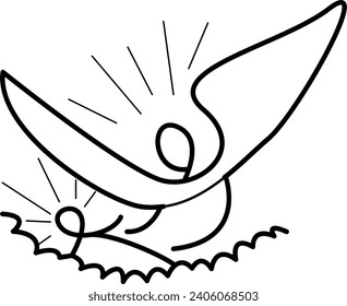 Ilustración vectorial de la escena de la natividad de Jesucristo 
