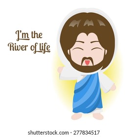 Jesus christ  on white background
