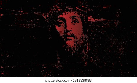 Retrato Jesucristo con corona