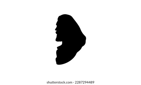 Jesus Christus Silhouette, hochwertige Vektorgrafik