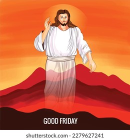 Jesus christ the son of god for good friday card background