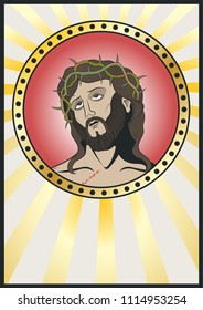 Jesus Christ Traditional Tattoo Design 