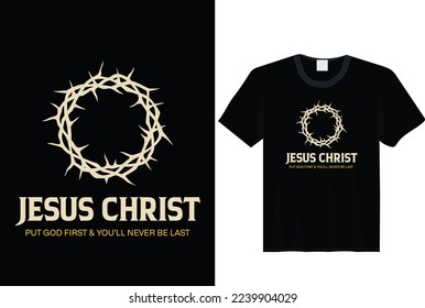 Jesus Christ , Jesus  t-shirt slogan and apparel design, typography, print, vector illustration