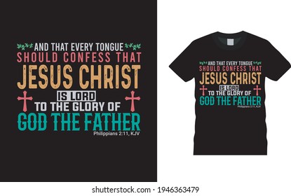 Jesus Christ Typography T Shirt Design, Vector, eps 10, apparel, template