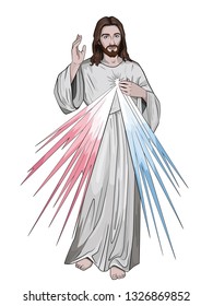 Jesus Christ. Vector portrait