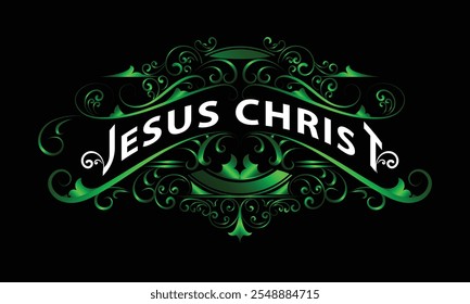 JESUS CHRIST word lettering custom design