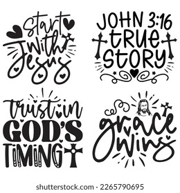 Jesus Christian SVG And T-shirt Design Bundle, Jesus Christian SVG Quotes Design t shirt Bundle, Vector EPS Editable Files, can you download this Design Bundle.