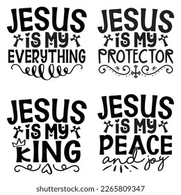 Jesus Christian SVG And T-shirt Design Bundle, Jesus Christian SVG Quotes Design t shirt Bundle, Vector EPS Editable Files, can you download this Design Bundle.