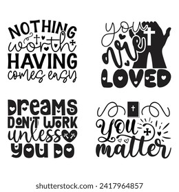 Jesus Christian T-shirt Design Bundle, Jesus Christian Quotes Design t shirt Bundle, Vector EPS Editable Files, can you download this Design Bundle
