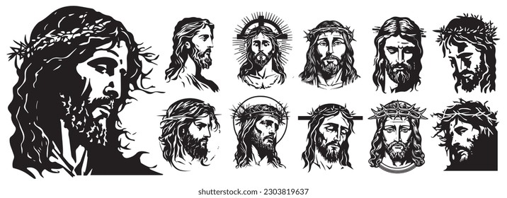 Jesus Christthe savior Vector illustration. svg