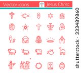 Jesus Christ,Vector icons