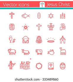 Jesus Christ,Vector icons