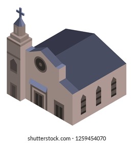 Jesus church icon. Isometric of Jesus church vector icon for web design isolated on white background