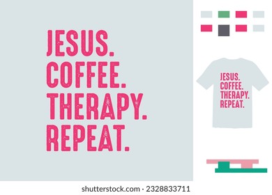 Jesus and coffee lover t shirt design