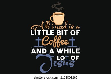 jesus coffee t shirt design