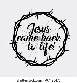 jesus come back to life crown of thorns