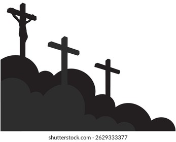 Jesus Cross Crucifixion Outline Background