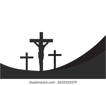 Jesus Cross Crucifixion Outline Background