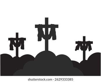 Jesus Cross Crucifixion Outline Background