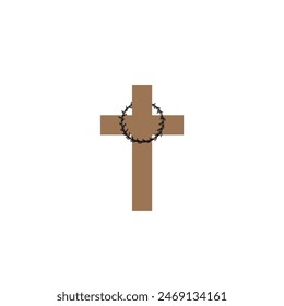 Jesus cross on a light background