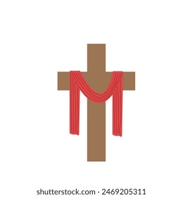 Jesus cross on a light background