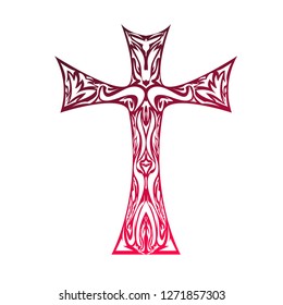 Jesus cross vector design illustration.
