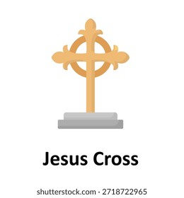 Icono del Vector de la Cruz de Jesús que puede modificar o editar fácilmente
