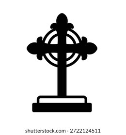 Icono del Vector de la Cruz de Jesús que puede modificar o editar fácilmente
