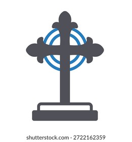 Icono del Vector de la Cruz de Jesús que puede modificar o editar fácilmente
