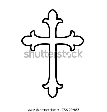 Jesus Cross Vector icon which can easily modify or edit

