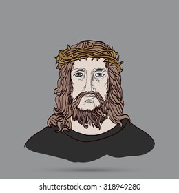 Jesus With Crown Of Thorns