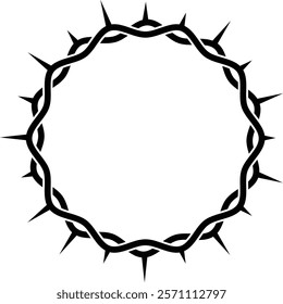 Jesus Crown of Thorns Icon Symbol