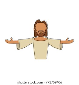 Jesus face cartoon