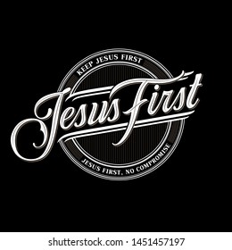 Jesus First Vintage Classic circle