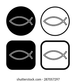 Jesus Fish Icon Set