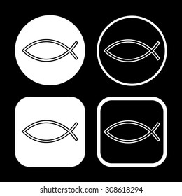 Jesus Fish Icon Set