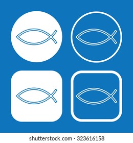 Jesus Fish Icon Set