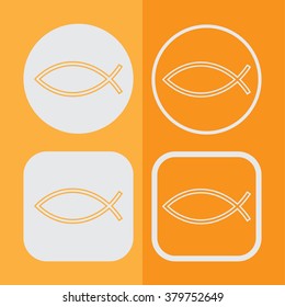 Jesus Fish Icon Set